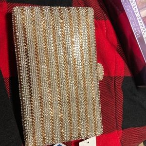 Prezzo women rhinestone clutch